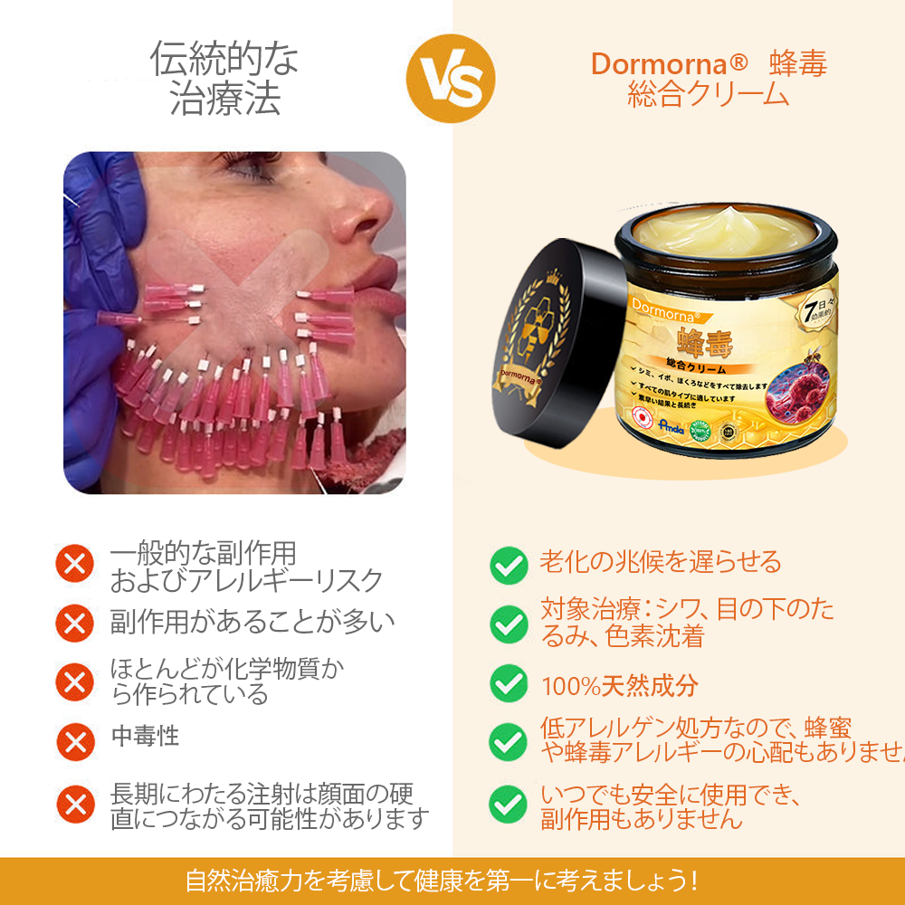 日本製・発送 ✨𝑫𝒐𝒓𝒎𝒐𝒓𝒏𝒂® 蜂毒総合クリーム🔥最終日 80%𝑶𝑭𝑭💎💎