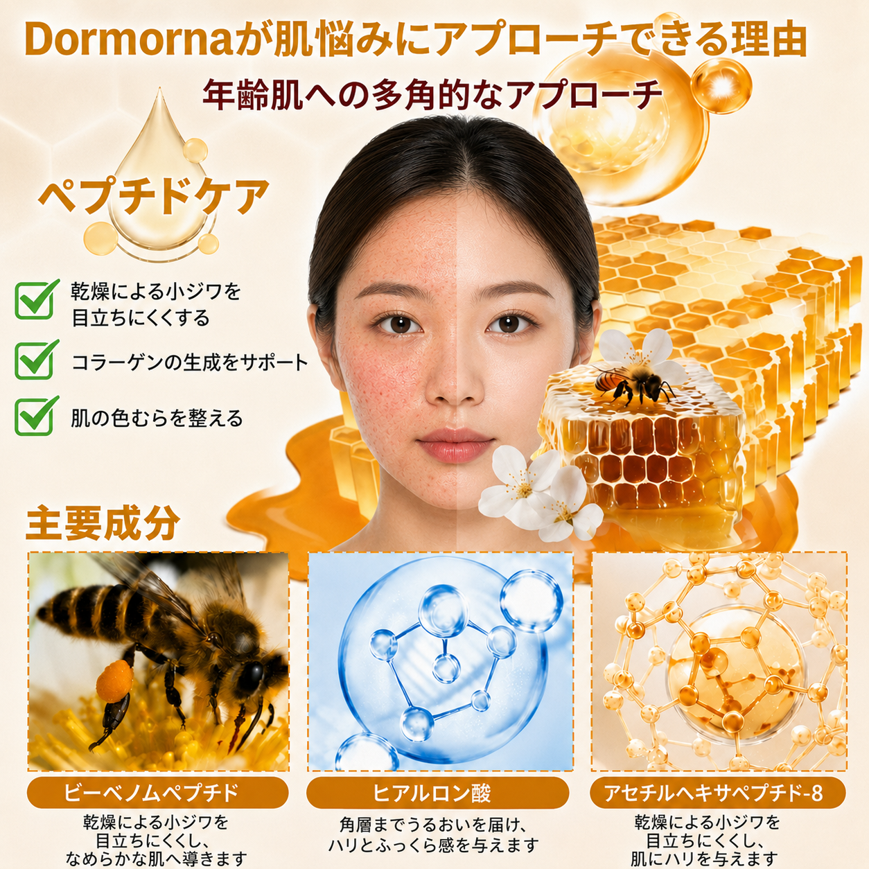 🔥🔥𝐃𝐨𝐫𝗺𝐨𝐫𝗻𝗮®公式ストア • 日本製 👑𝗗𝐨𝐫𝗺𝐨𝐫𝗻𝗮® 蜂毒配合オールインワンクリーム 🌟本日最終日 – 𝟖𝟎％OFF